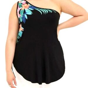 TORRID Favorite Tunic Super Soft One Shoulder Tunic Tank